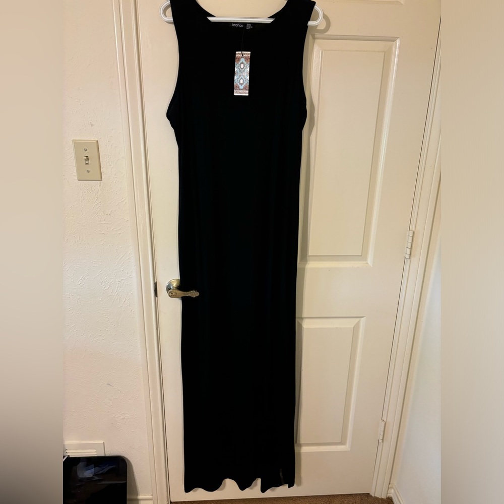 Black maxi dress